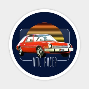 AMC Pacer -- Retro Classic Car Lover Design Magnet